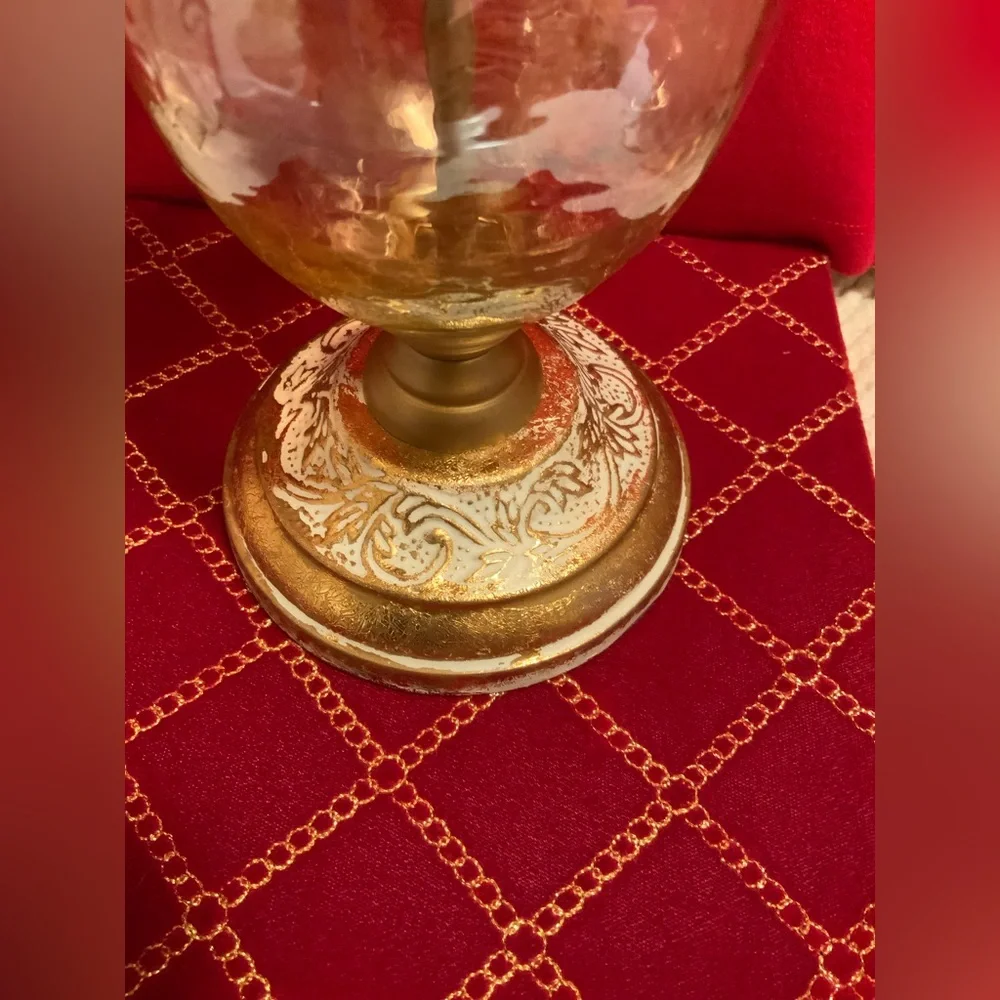 LUSTER GLASS CANDEL STICK